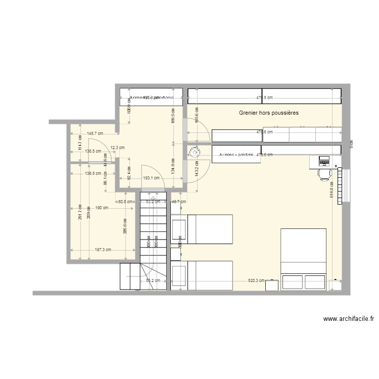 Ch etage NE4. Plan de 0 pièce et 0 m2