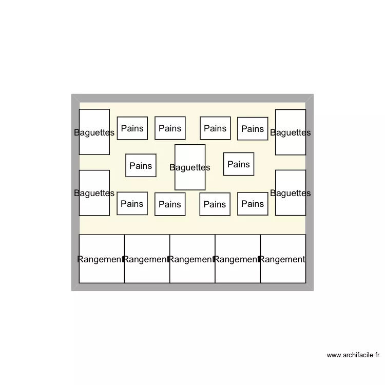 Lin&eacute;aire pain. Plan de 