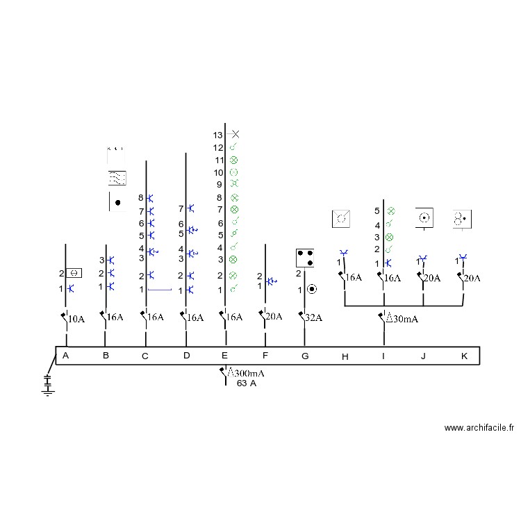 Francoise appartement unifilaire . Plan de 0 pièce et 0 m2