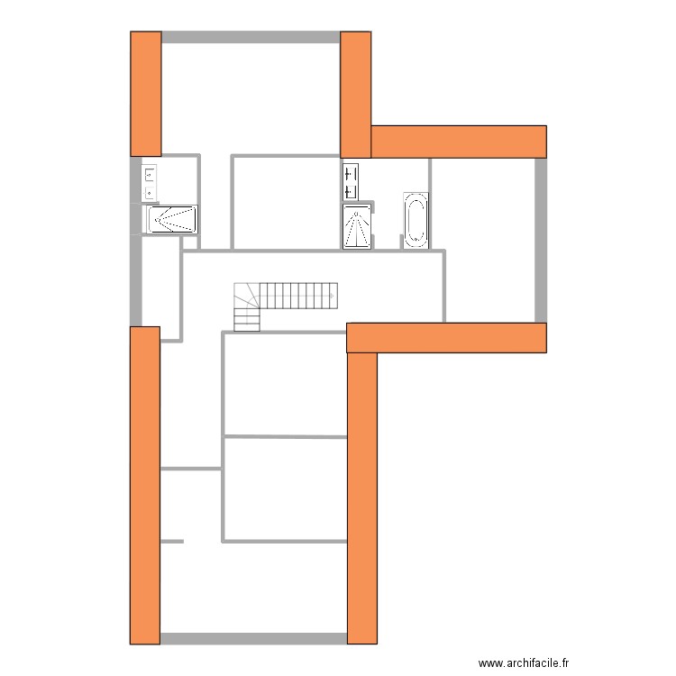 Andruskow. Plan de 36 pièces et 493 m2