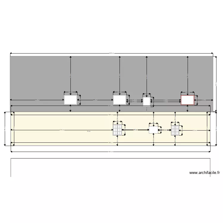 FACADE ARRIRERE APRES POSE FENETRE DE TOIT. Plan de FACADE ARRIRERE APRES POSE FENETRE DE TOIT. Plan de