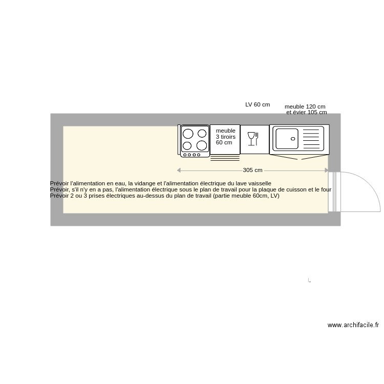 Cuisine apt54 LisulanaCuisineV2. Plan de 0 pièce et 0 m2