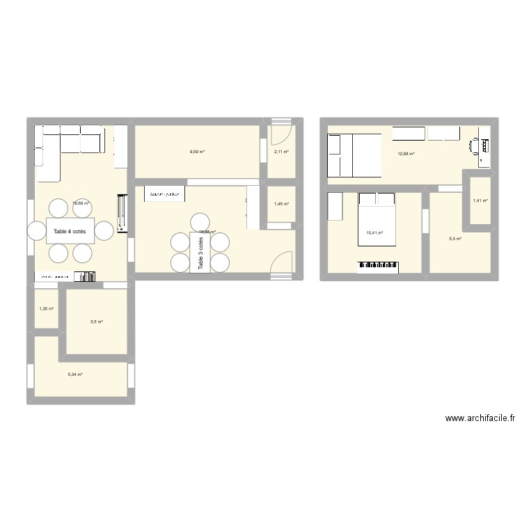 test ameublement. Plan de 0 pièce et 0 m2