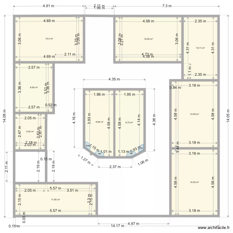 Bureau Bourgogne. Plan de 