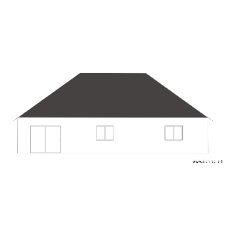 Mairie MAISON Plan de Facade 2 Gauche. Plan de 0 pièce et 0 m2