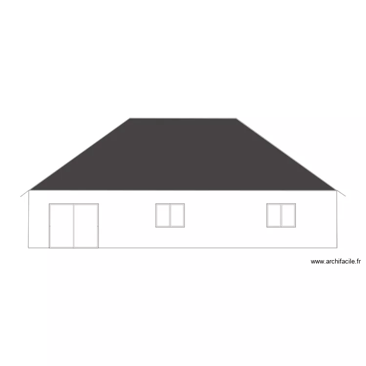 Mairie MAISON Plan de Facade 2 Gauche. Plan de Mairie MAISON Plan de Facade 2 Gauche. Plan de