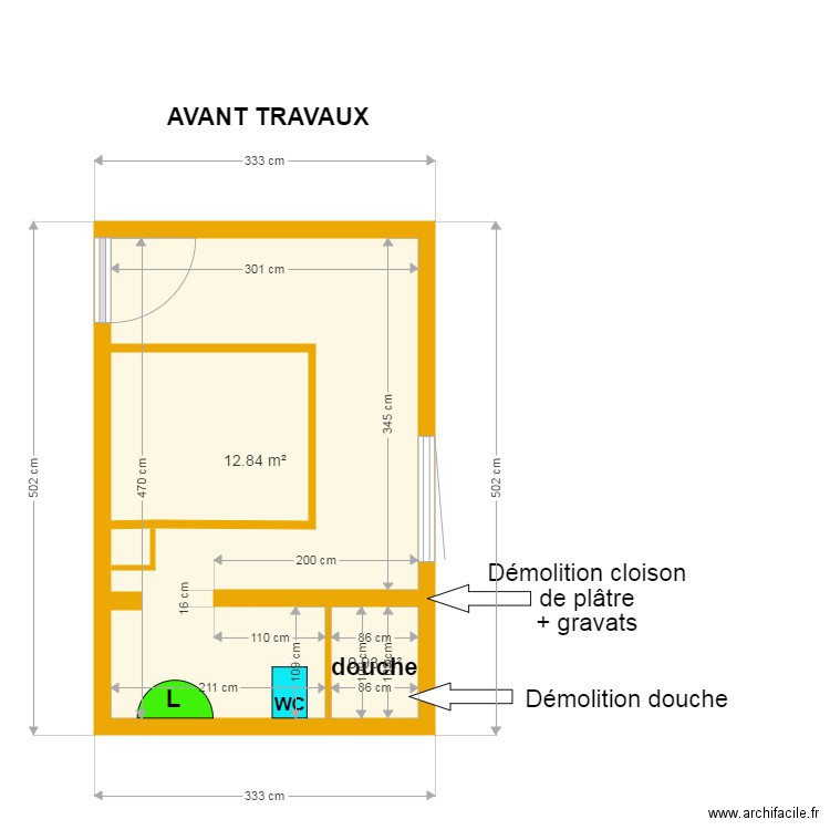 SDB LOSTUZZO AV. Plan de 0 pièce et 0 m2