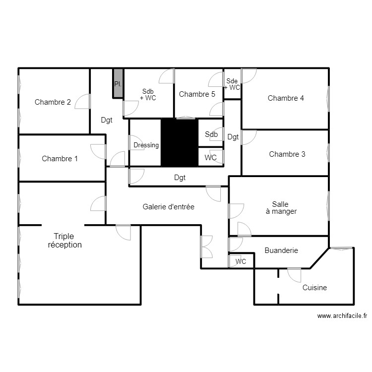denizot. Plan de 0 pièce et 0 m2