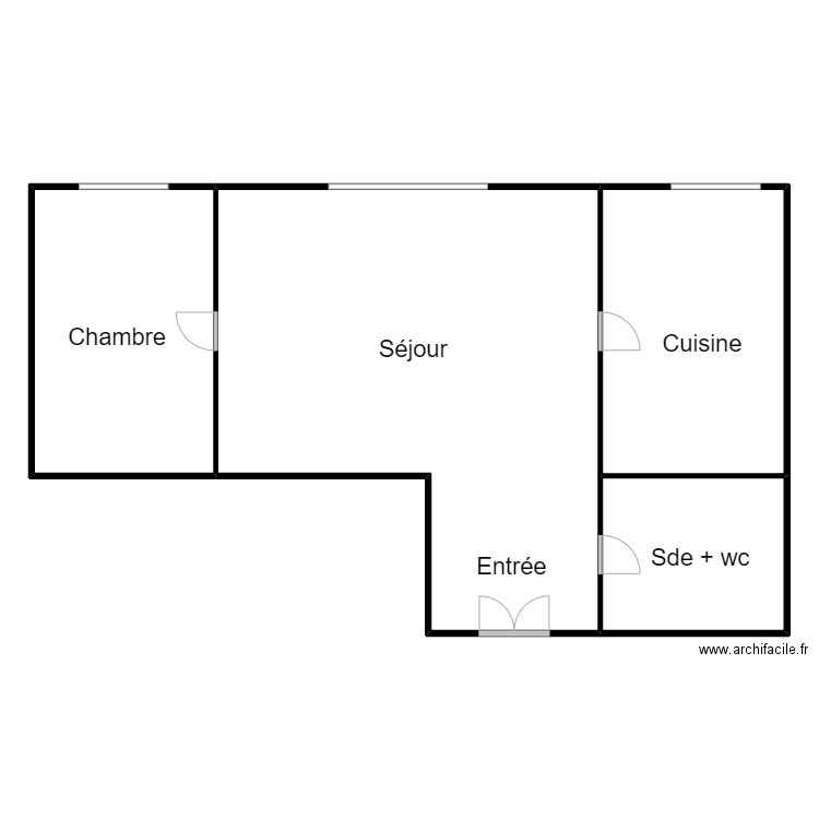 plan ELISA 1204. Plan de 4 pièces et 265 m2