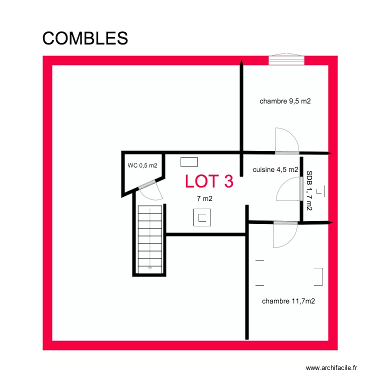 BAGDIKIAN COMBLES. Plan de 