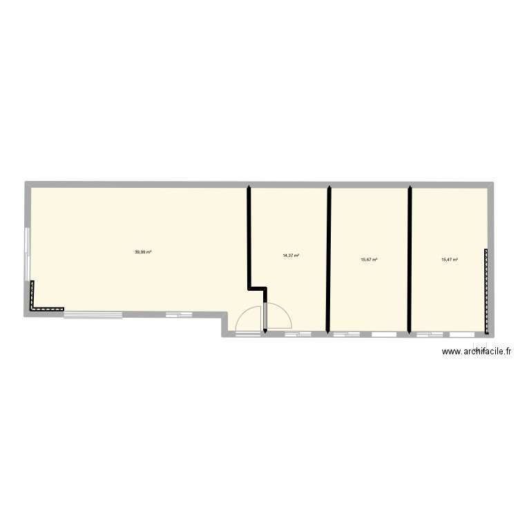 face dépendances. Plan de 0 pièce et 0 m2