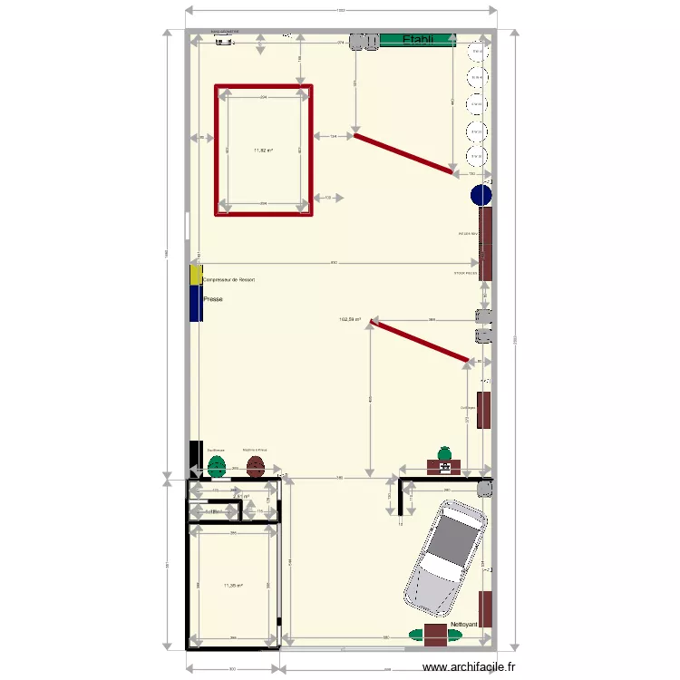 CHAPUY AUTOMOBILES MOTRIO. Plan de 