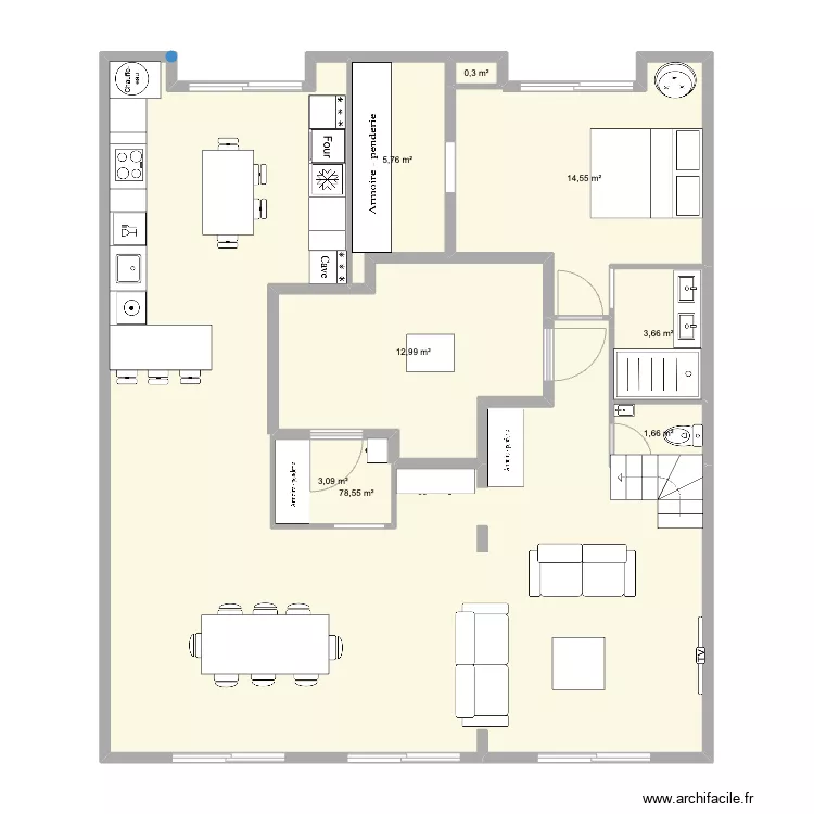 de gaulle Pornichet v5. Plan de 