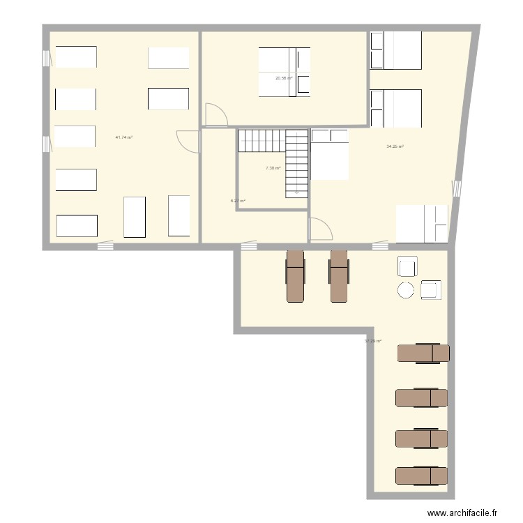 VILLA SCHOEFFERT ETAGE V2. Plan de 0 pièce et 0 m2