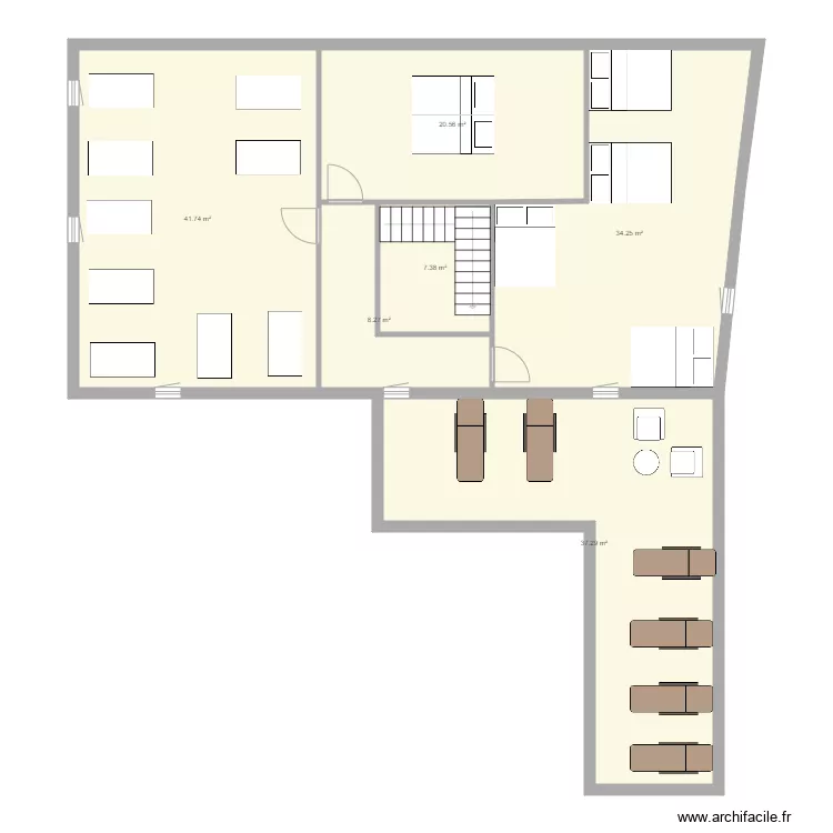 VILLA SCHOEFFERT ETAGE V2. Plan de 