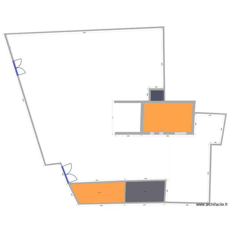 plan de masse ancien. Plan de 