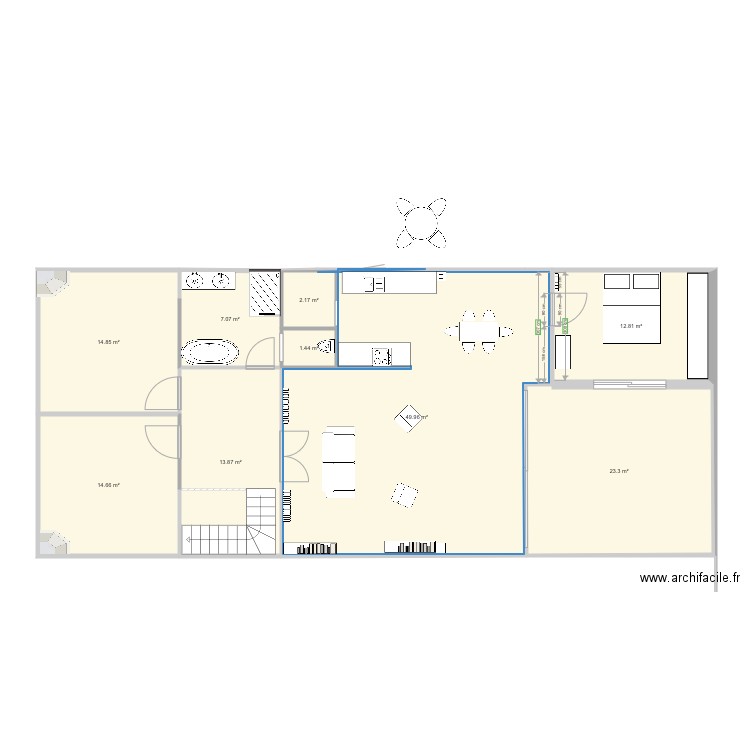 Plan 3 B de G. Plan de 0 pièce et 0 m2