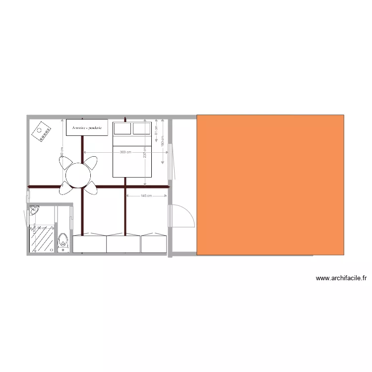 hangar studio 2. Plan de 