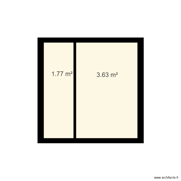 Coupe container 1. Plan de 0 pièce et 0 m2