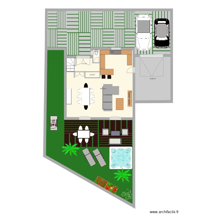 Maison Yvrac. Plan de 0 pièce et 0 m2