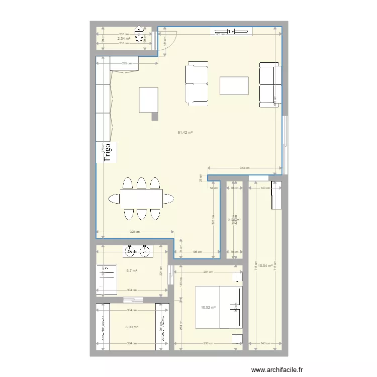 Plan Maison existant possibilit&eacute; 1. Plan de 
