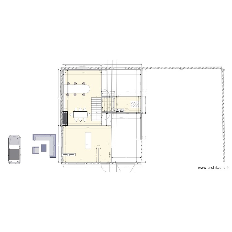 1 rdc  appartement 1. Plan de 0 pièce et 0 m2