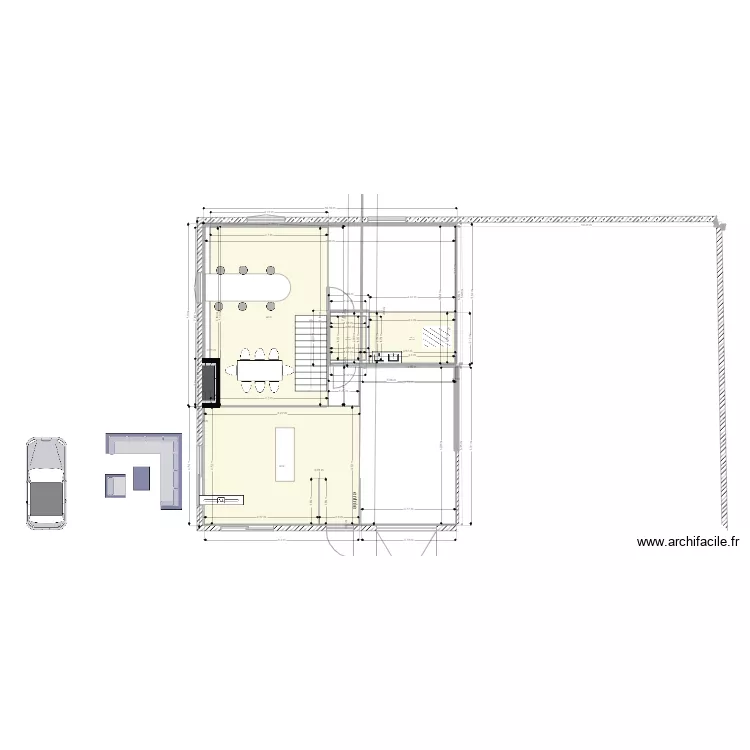 1 rdc  appartement 1. Plan de 