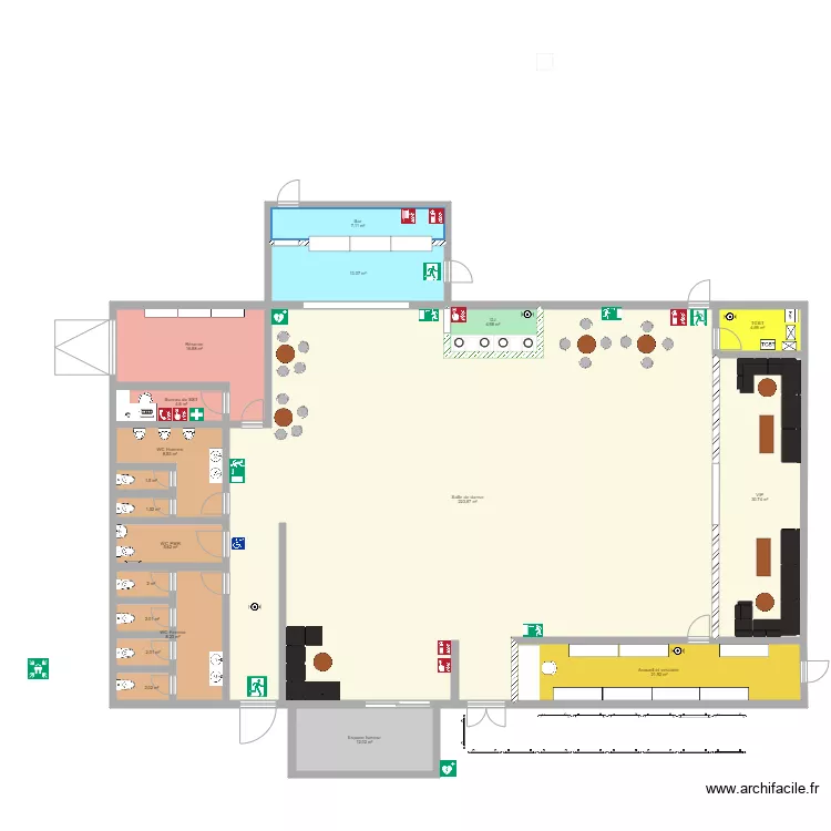 ma boite de nuit . Plan de 