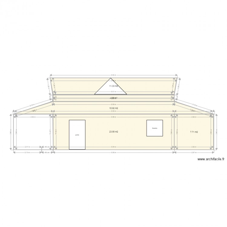 vue de coté DROIT. Plan de 0 pièce et 0 m2