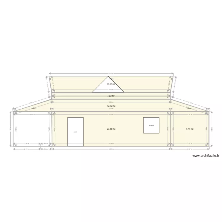 vue de coté DROIT. Plan de vue de coté DROIT. Plan de