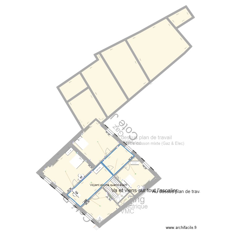 Availles. Plan de 20 pièces et 573 m2