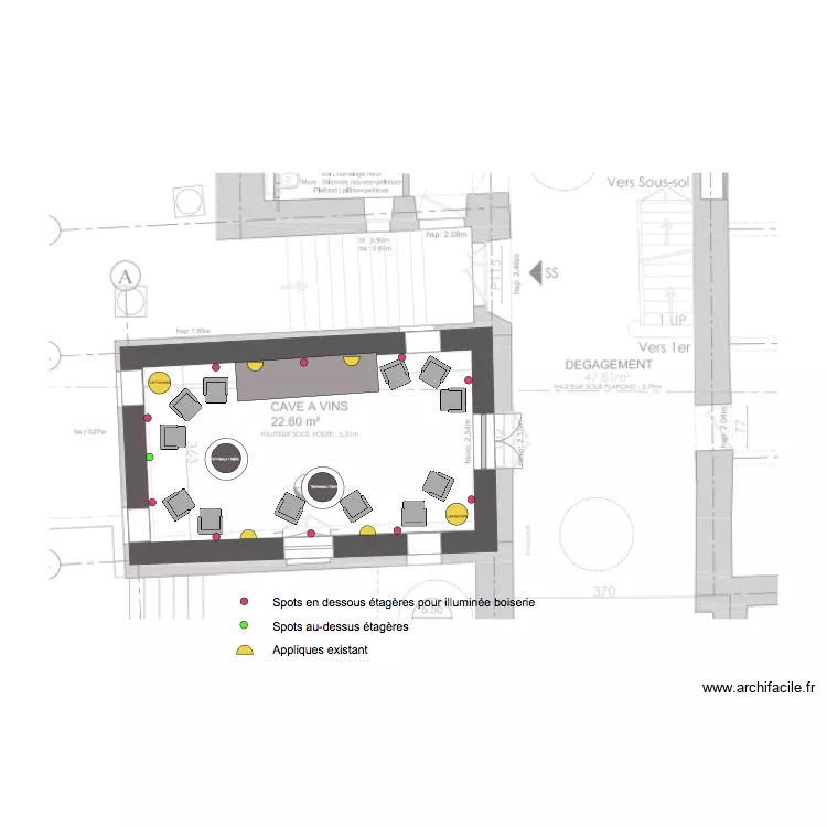 Cave a vin  6 1 20. Plan de 