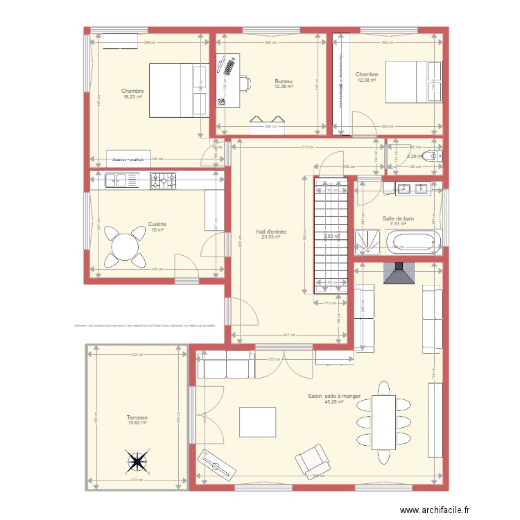 BI 1364 RUFF rdc. Plan de 0 pièce et 0 m2