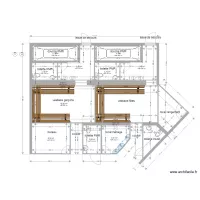 plan projet du Dojo vestiaires filles et gar&ccedil;ons