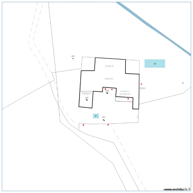 ABC0015parcelle. Plan de 0 pièce et 0 m2