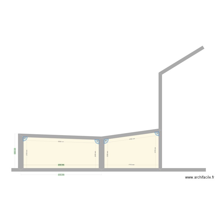 vue de côté. Plan de 0 pièce et 0 m2