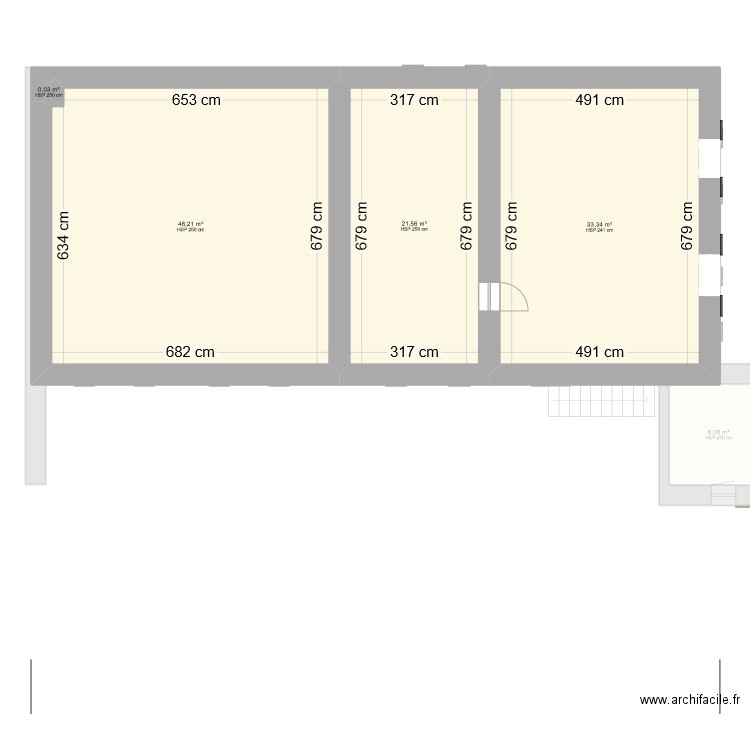 Ozenay. Plan de 22 pièces et 314 m2