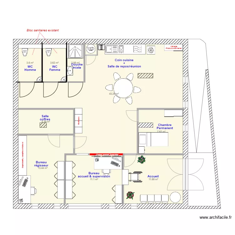 R&eacute;gie des parkings. Plan de 