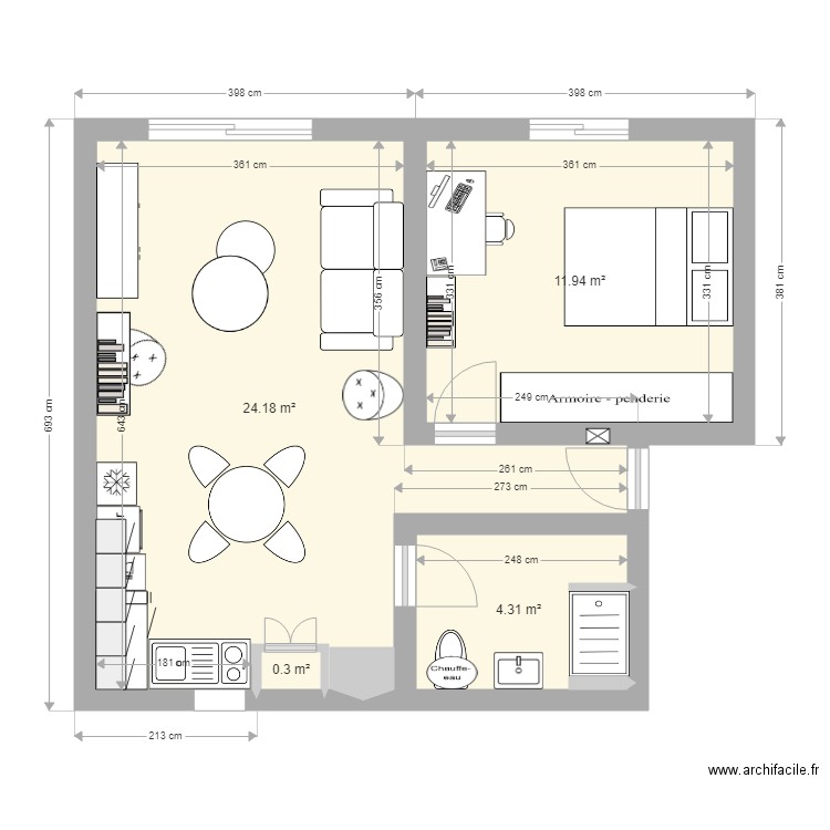 Futur Appartement. Plan de 0 pièce et 0 m2