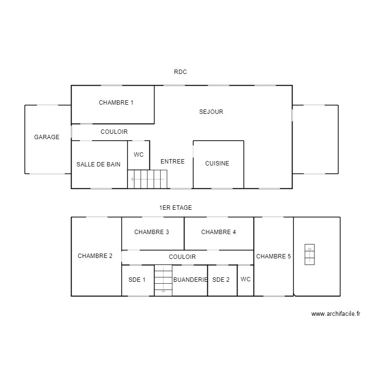 COUSIN. Plan de 0 pièce et 0 m2