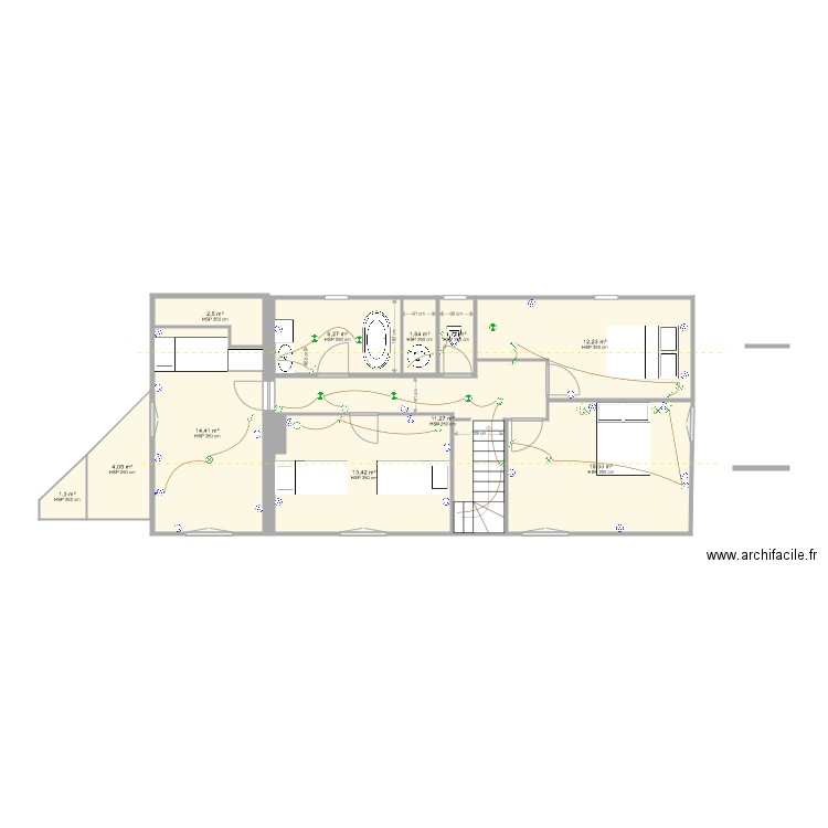 La Poupeliniere Comble Electicité. Plan de 0 pièce et 0 m2