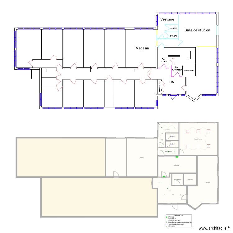 ERAS 1er etage. Plan de 0 pièce et 0 m2