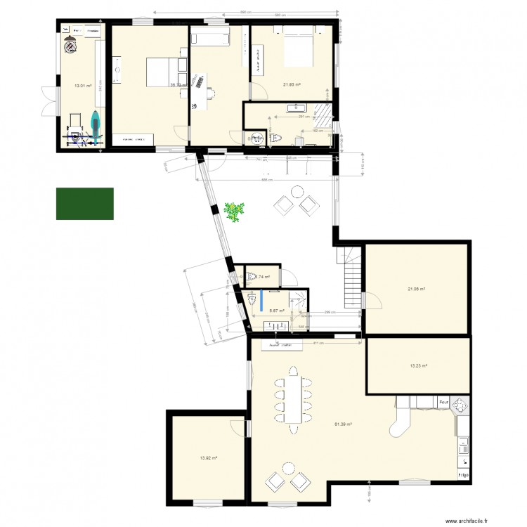 plan complet 1811 après modif 2. Plan de 0 pièce et 0 m2