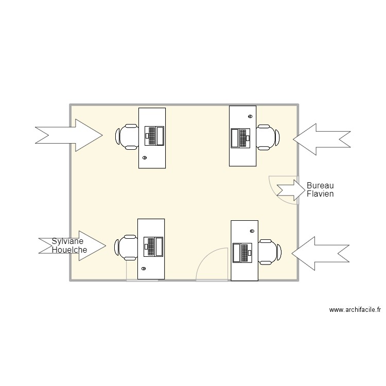 B310B-84GRE. Plan de 1 pièce et 32 m2