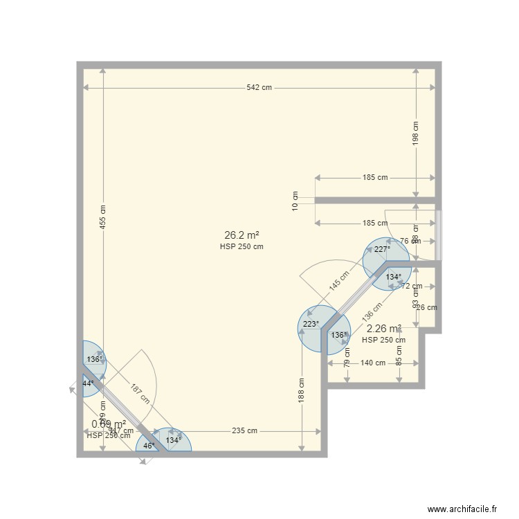 appart hoche base. Plan de 0 pièce et 0 m2