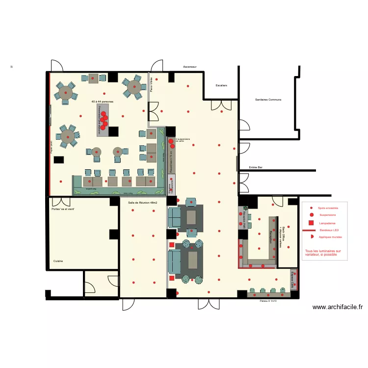 Hotel AZ - Reception et Salle de Petit Déjeuner. Plan de Hotel AZ - Reception et Salle de Petit Déjeuner. Plan de