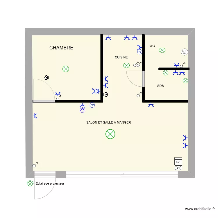BUNGALOW WAULSORT. Plan de BUNGALOW WAULSORT. Plan de