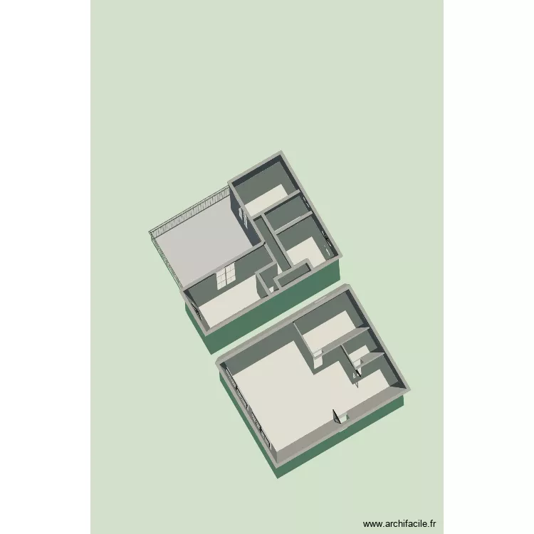 Maison 2. Plan de 9 Pièces et 173 m² Maison 2. Plan de 9 Pièces et 173 m²