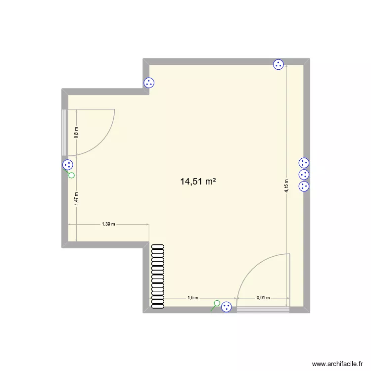 Jeux. Plan de 1 et 15 m² Jeux. Plan de 1 et 15 m²