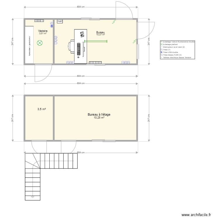 RGO MOBILITE. Plan de 4 pièces et 28 m2